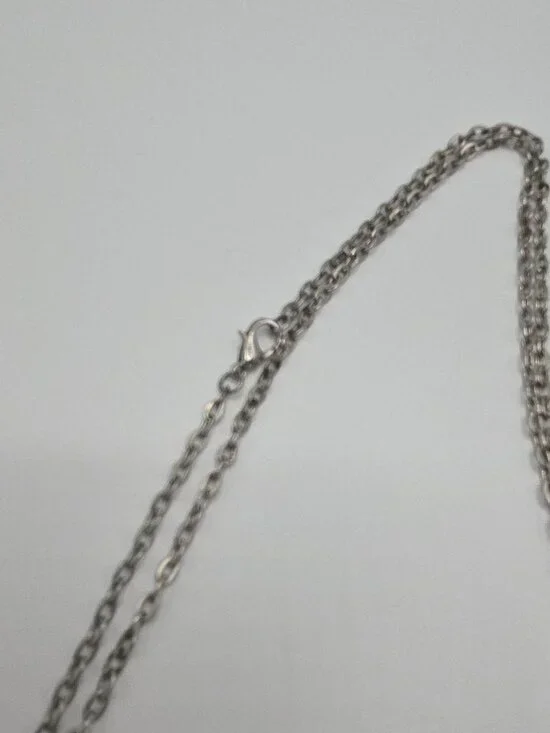 Reversible Silver Compass Pendant | Celestial Moon & Stars - Picture 6 of 6